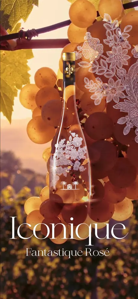 Iconique Fantastique Ros&eacute; : d&eacute;clinaison vigne dor&eacute;e.